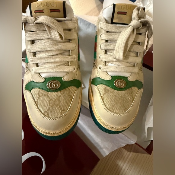 GUCCI WOMEN SCREEN SNEAKER MULE - Picture 2 of 16